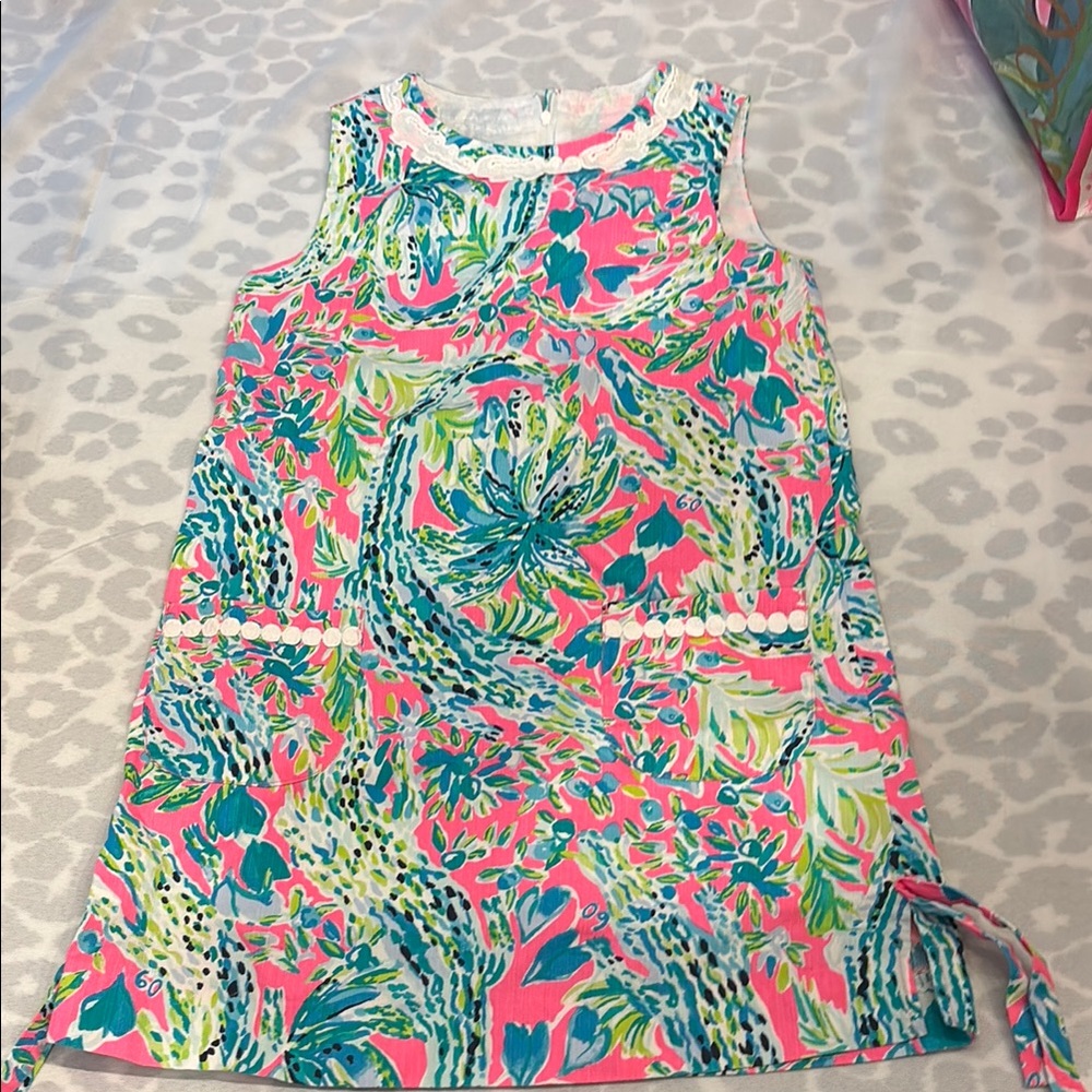Lilly Pulitzer Kids Dress in Pink and Green